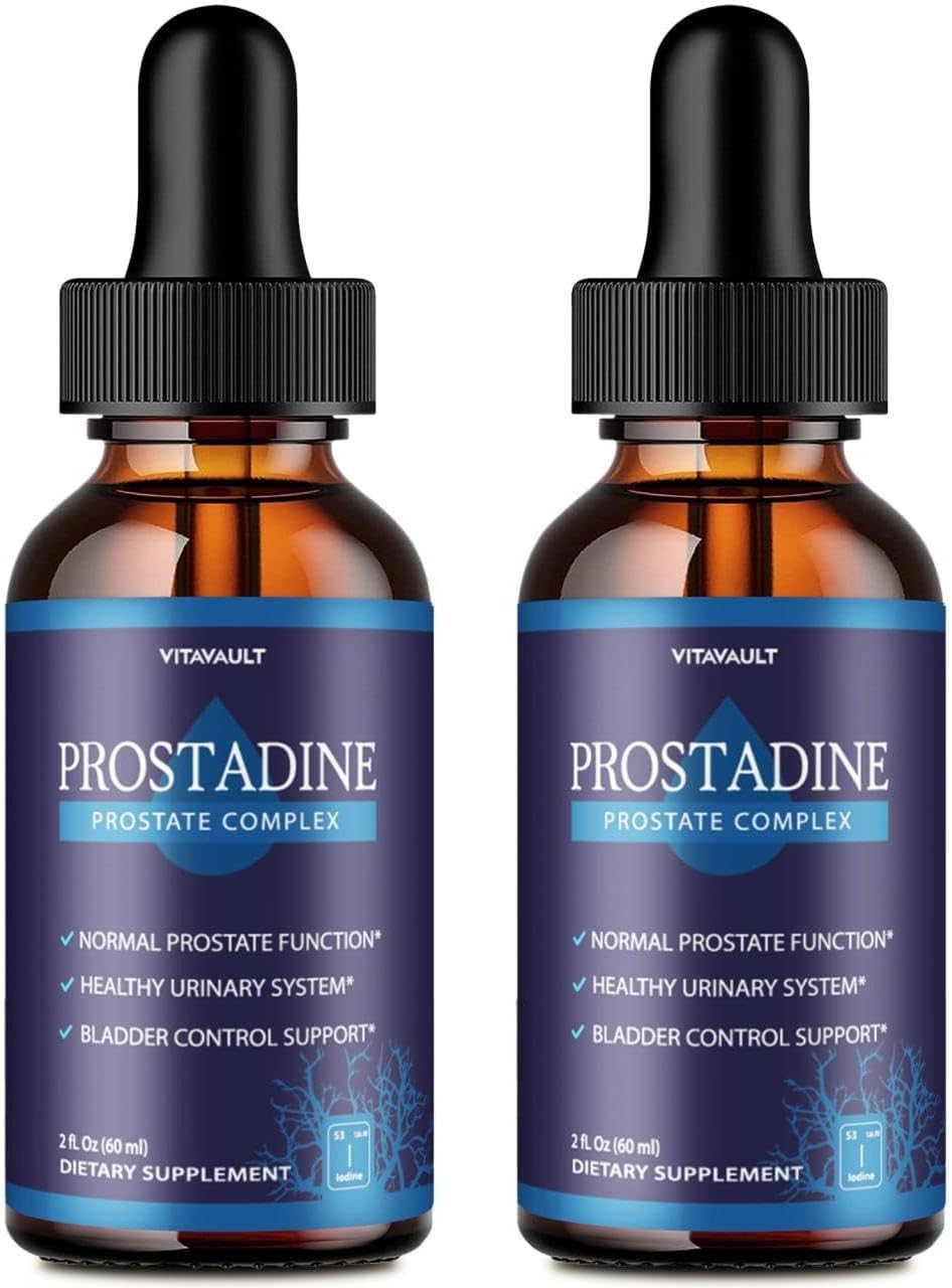 Vitavault Prostadine Liquid Drops for Prostate Wellness, Highly Rated Support Formula in Easy Dropper Form (2 Pack)