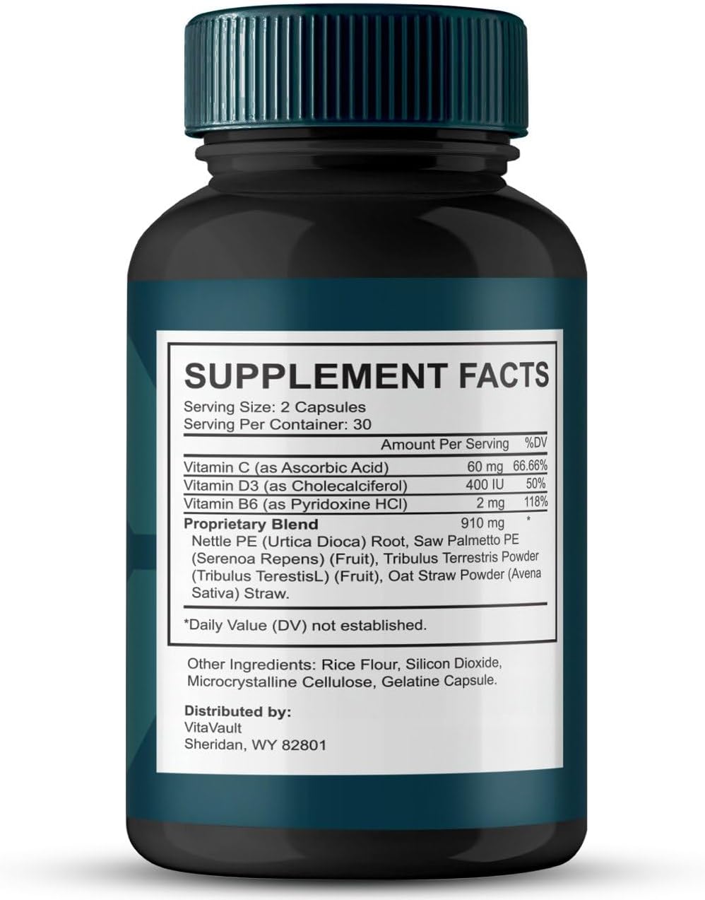 Vitavault TC24 Prostate Health Supplement Capsules - Extra Strength All Natural Formula (3 Pack)