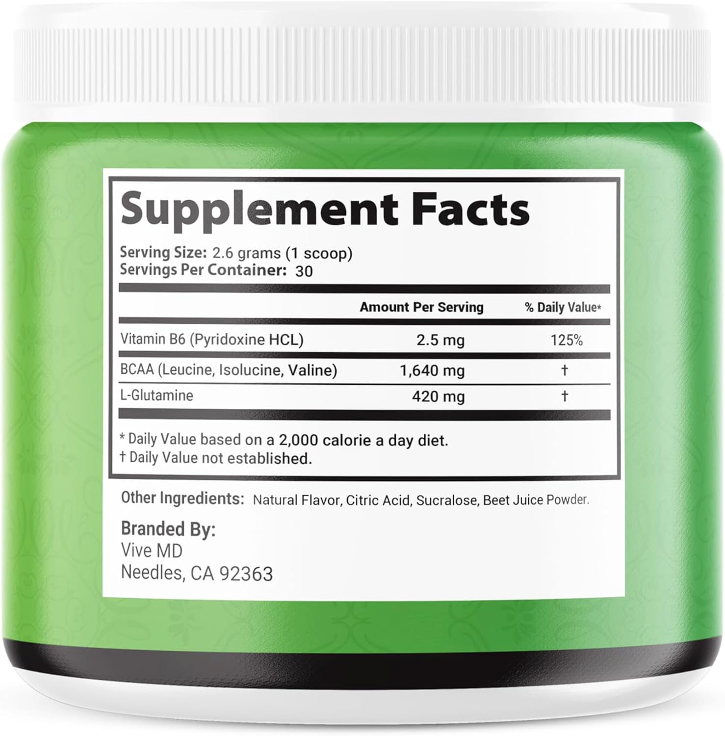 VIVE MD Tonic Greens Powder Official Formula - Natural Green Blend Energy Supplement with BCAA, L-Glutamine, Vitamin B6 - Extra Strength Vitamin Boost Solution for Revolutionary Energy Fix