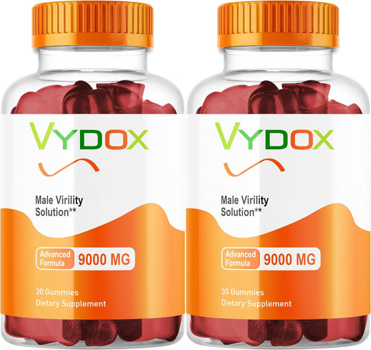 Vydox Men's Daily Gummy Supplement (2 Pack, 60 Gummies) - Vydox Plus Formula for Men
