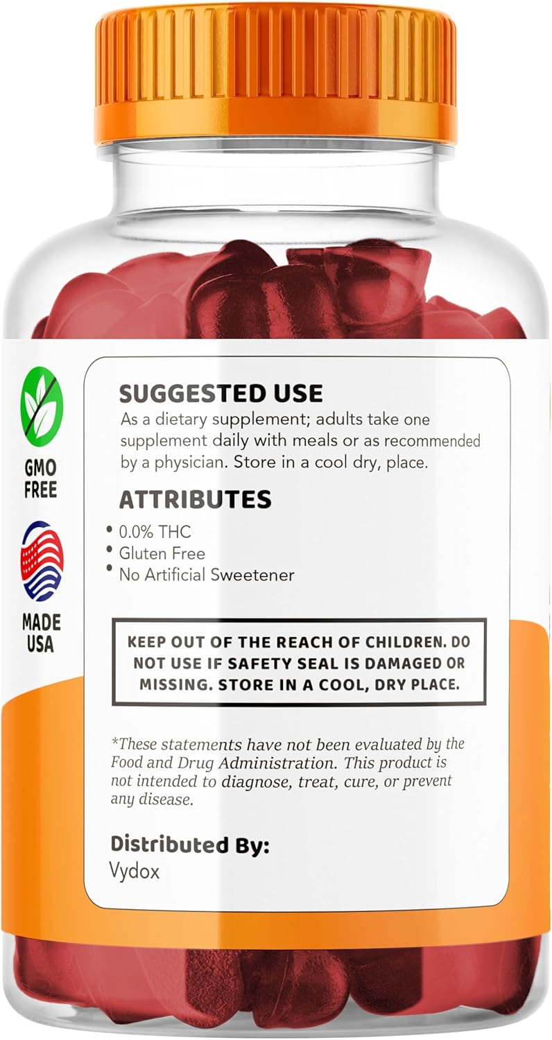 Vydox Men's Daily Gummy Supplement (2 Pack, 60 Gummies) - Vydox Plus Formula for Men