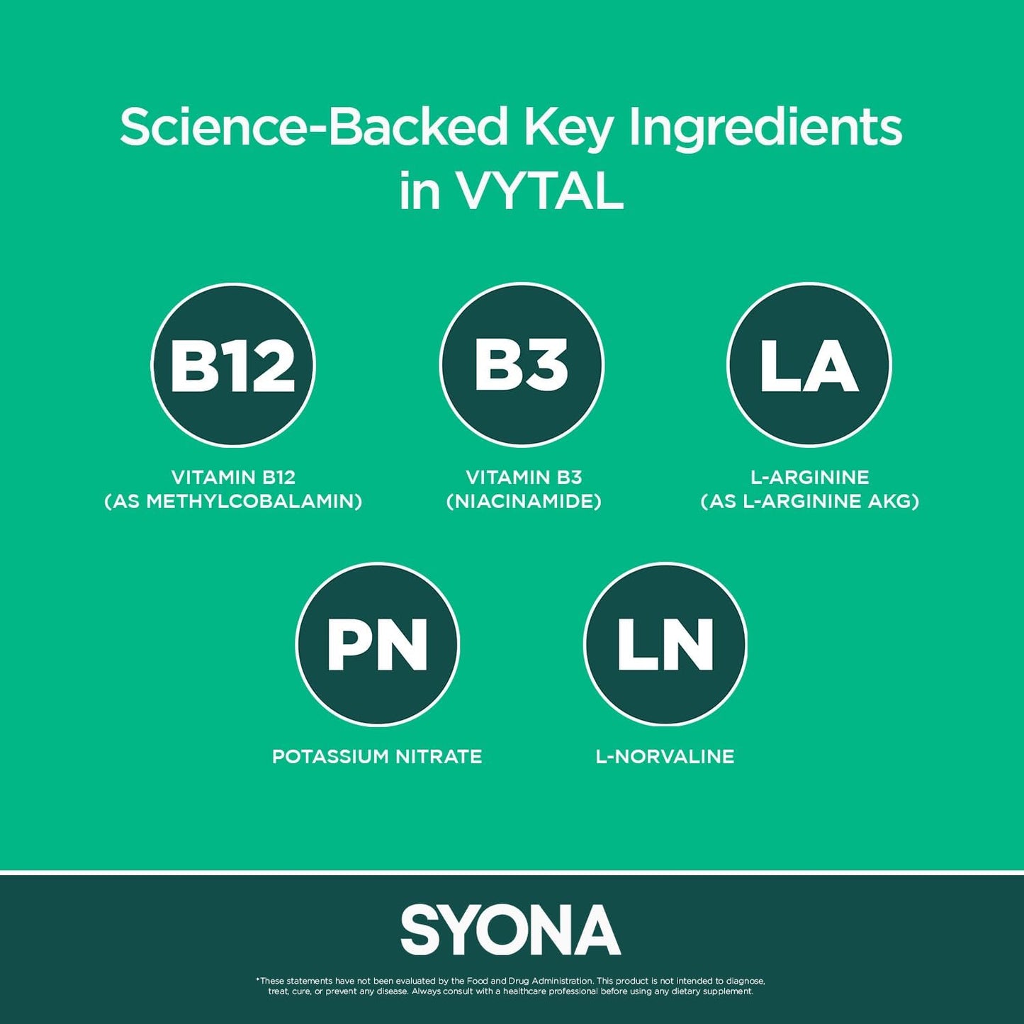 VYTAL Nitric Oxide Boosting Spray - Cardiovascular & Cognitive Support - Peppermint Vanilla Flavor - B12, B3, L-Arginine - 14ml Pump Bottle