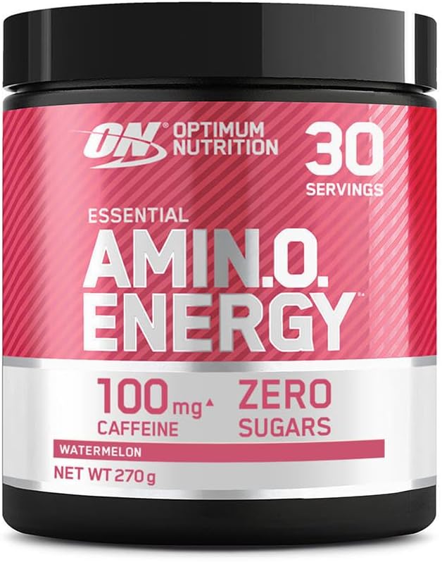 Watermelon Flavored Optimum Nutrition Amino Energy Powder - 270g (30 Servings)