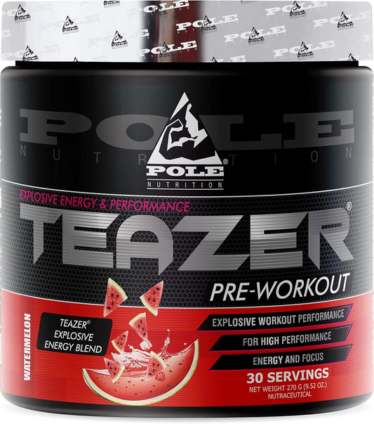 Watermelon Flavoured Pre-Workout Powder for Maximum Performance - 270g, 30 Servings by Pole Nutrition