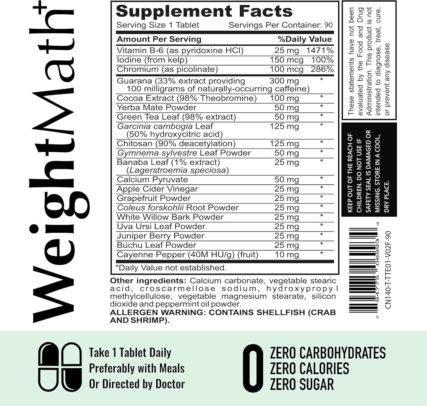 WeightMath Advanced Metabolism Booster & Thermogenic Formula - Supports Rapid Colon Cleanse, Reduces Belly Bloat & Enhances Digestive Health