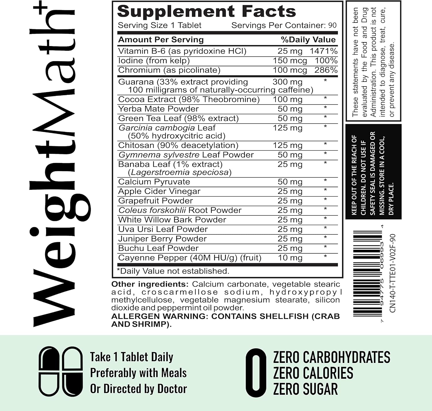 WeightMath Advanced Metabolism Booster & Thermogenic Formula - Supports Rapid Colon Cleanse, Reduces Belly Bloat & Enhances Digestive Health