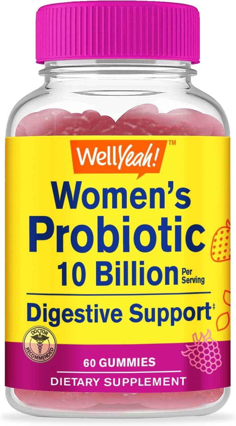 WellYeah Iron+Vitamin C + Probiotics Women 10B CFU, Gummies Bundle - Great Tasting, Vitamin Supplement, Gluten Free, GMO Free, Chewable Gummy
