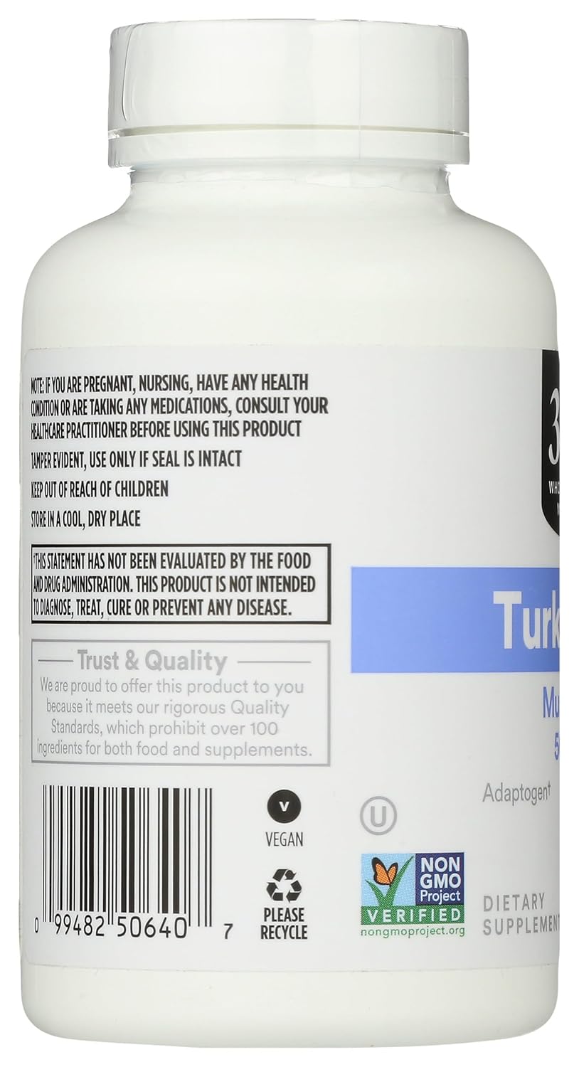 Whole Foods Market 365 Turkey Tail Mushroom Capsules - 90 Count