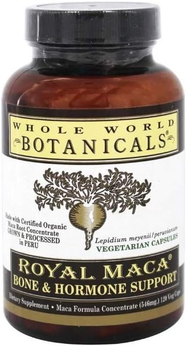 Whole World Botanicals Maca Bone Support Supplement - 120 Capsules