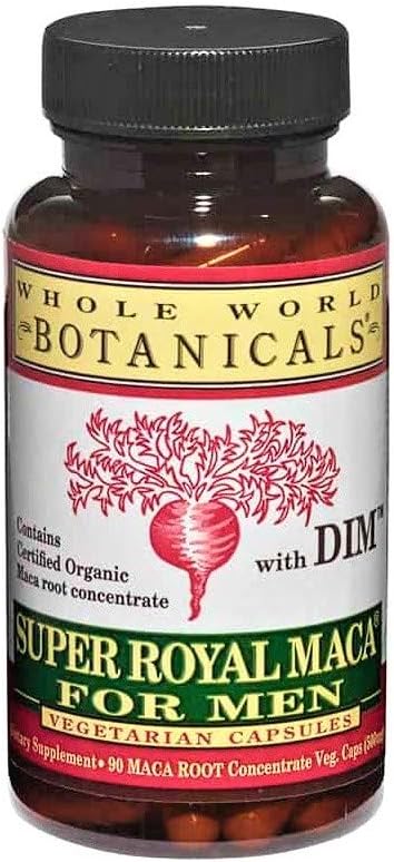 Whole World Botanicals Super Royal Maca for Men 500 Mg - 90 Veggie Capsules