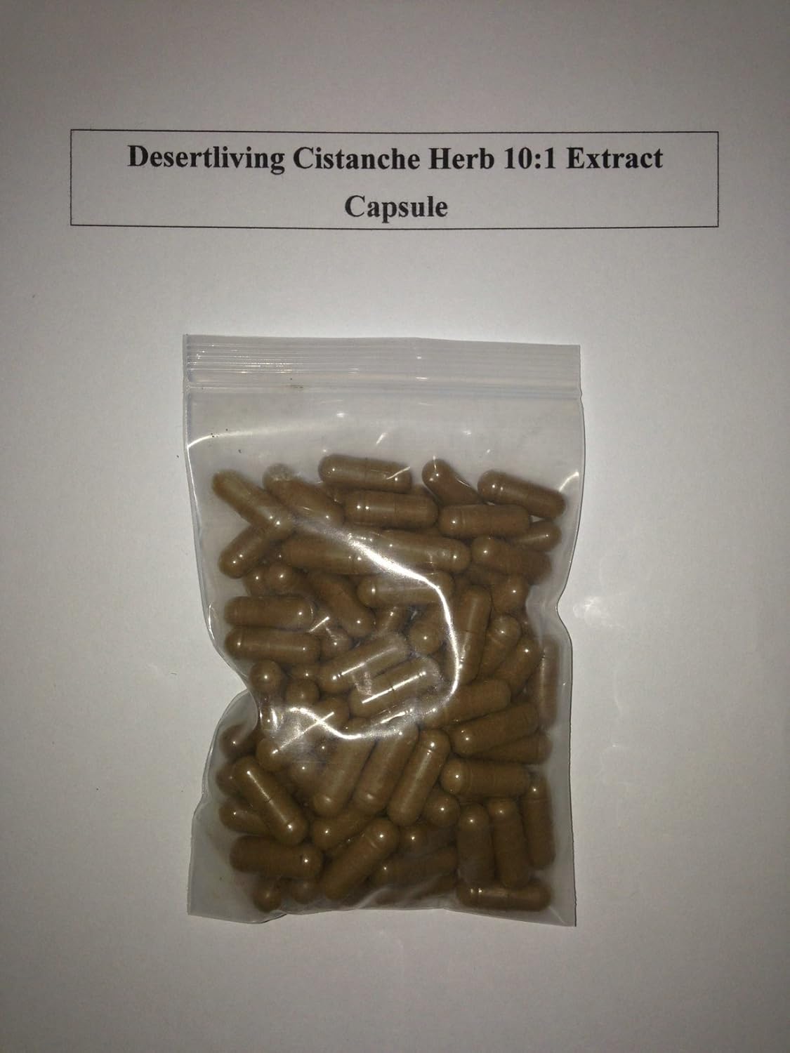 Wild Sinkiang Desertliving Cistanche tubulosa Extract Capsules - 400mg x 100 - Herbal Tonic Blend