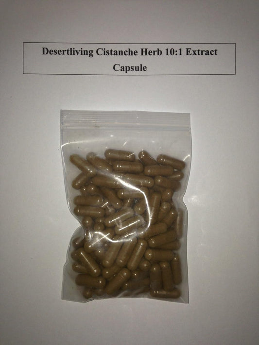 Wild Sinkiang Desertliving Cistanche tubulosa Extract Capsules - 400mg x 100 - Herbal Tonic Blend