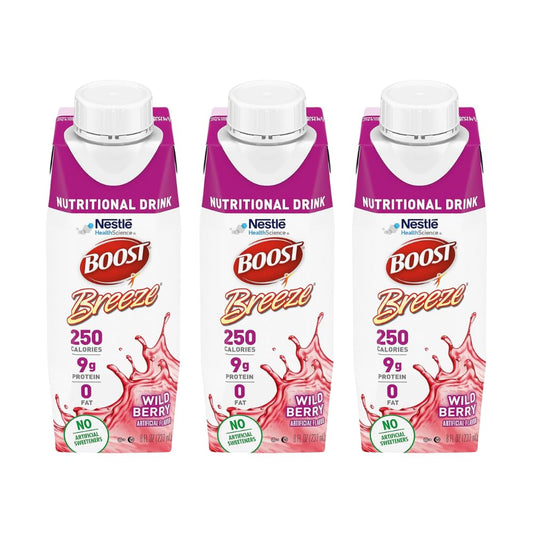 Wildberry Boost Breeze Nutritional Drink 8 Fl Oz - Pack of 3