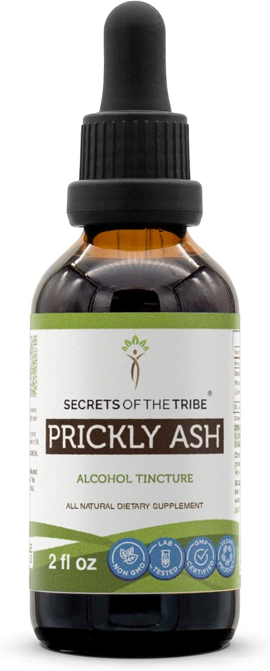 Wildcrafted Prickly Ash Tincture Alcohol Extract - 2 oz Bottle