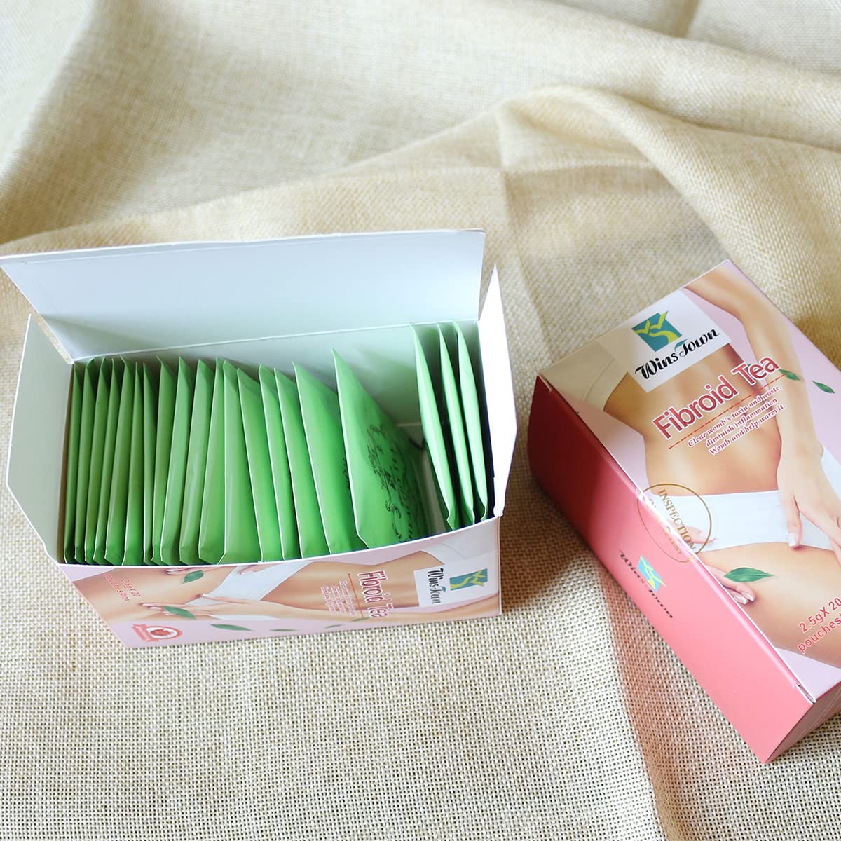 Wins Town Fibroid Tea: Supports Fibroid Shrinkage, Promotes Healthy Womb, Anti Aging, Warm Uterus Detox - 20 Teabags