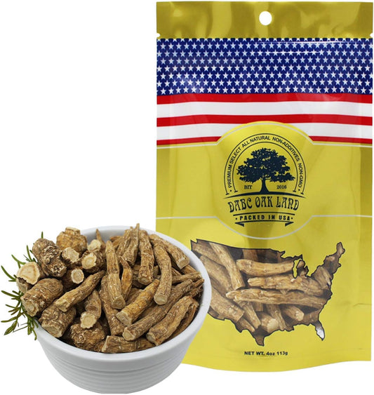 Wisconsin Ginseng Slices - American Ginseng Root for Tea - Large Branch, 4 oz Pack