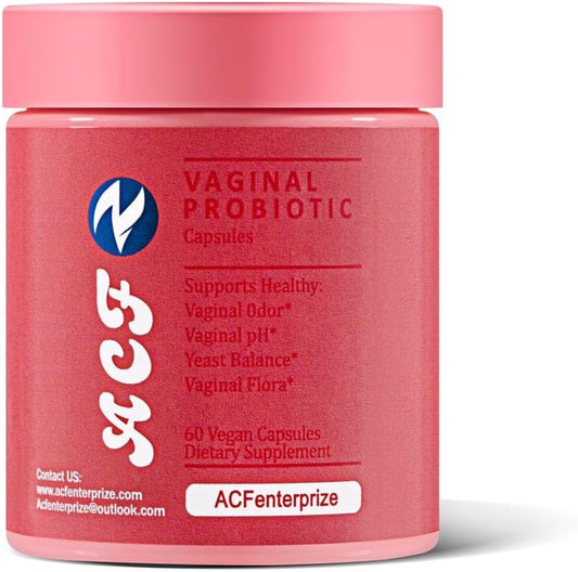 Woman's Vaginal Probiotic Capsules for PH Balance & Health - 60 Vegan Capsules to Promote Vaginal Odor and Wellness