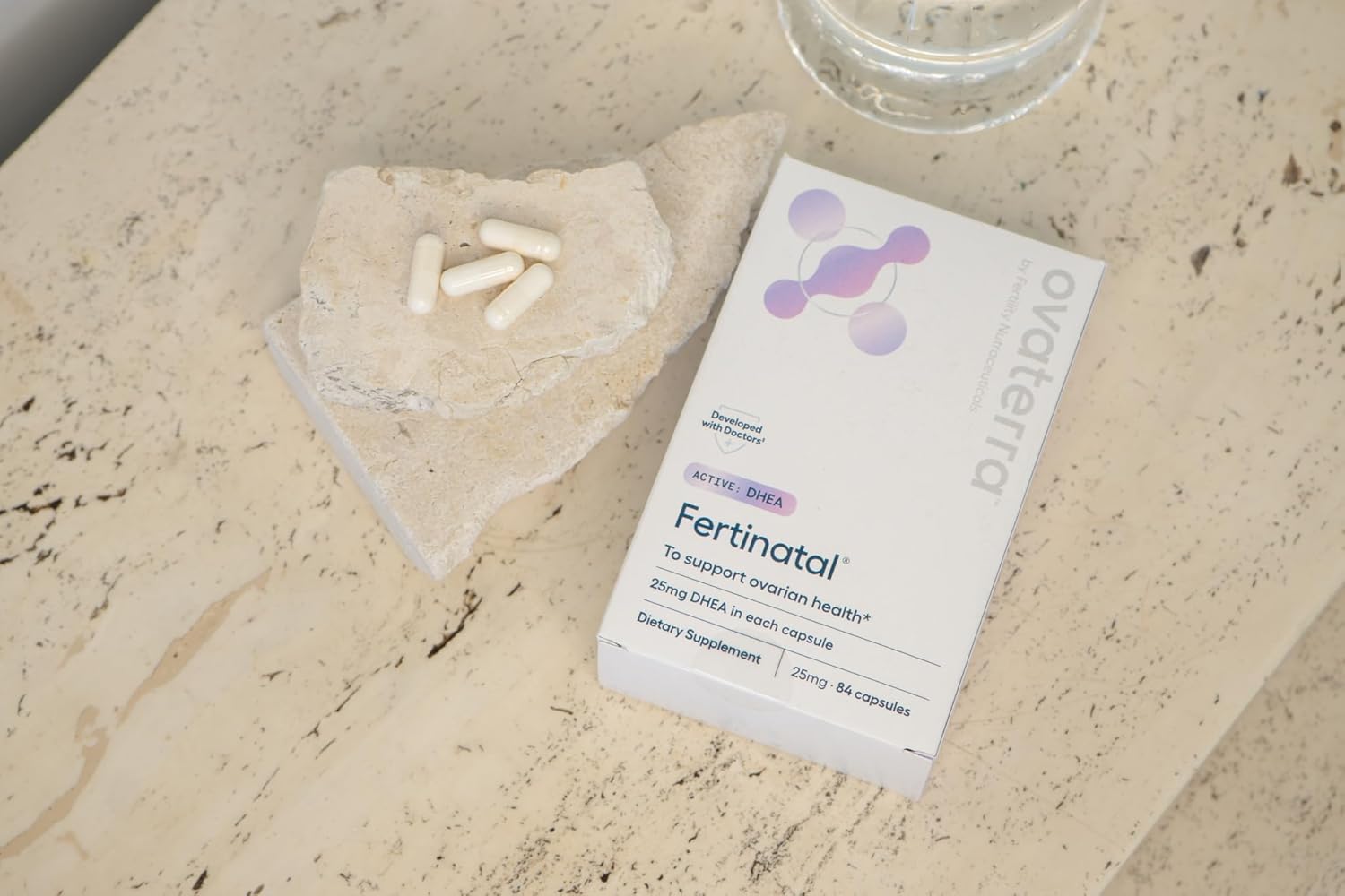 Women Over 40 Fertility & Prenatal Support Bundle - Advanced Prenatal Vitamins & DHEA, 4-Week Supply