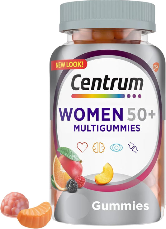 Women's 50+ Multivitamin Gummies - Assorted Fruit Flavors, 140 Count