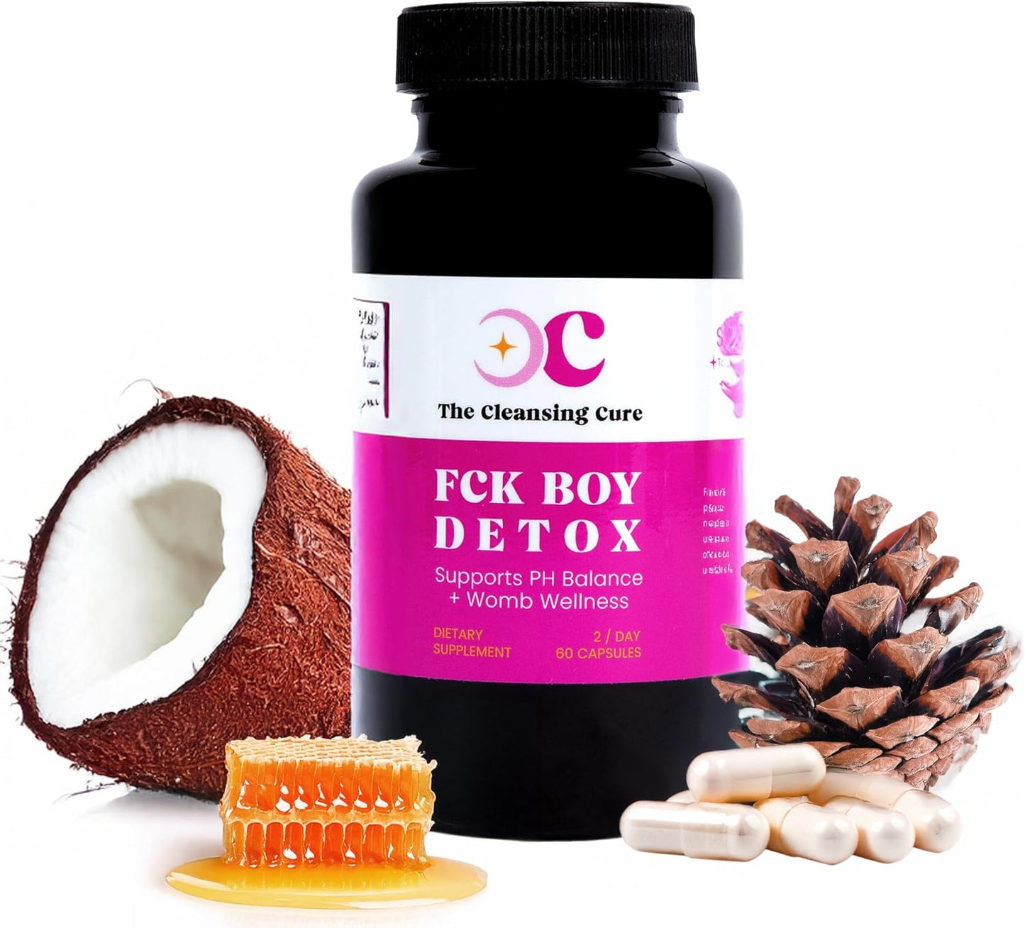 Women's Complete pH Balance Pills for Womb Cleansing & Vaginal Wellness - Vegan Supplement with Plant-Based Ingredients - 60 Capsules