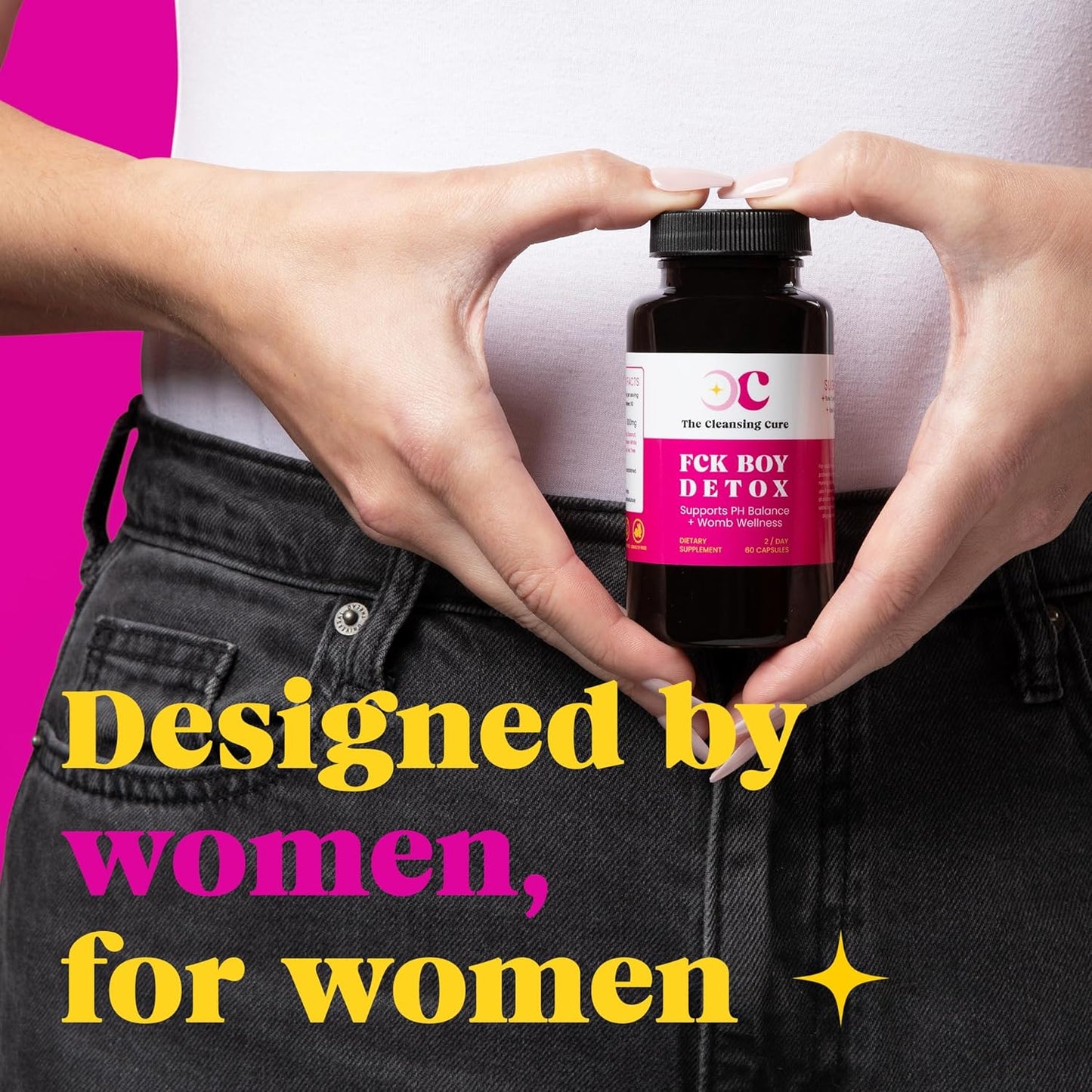 Women's Complete pH Balance Pills for Womb Cleansing & Vaginal Wellness - Vegan Supplement with Plant-Based Ingredients - 60 Capsules