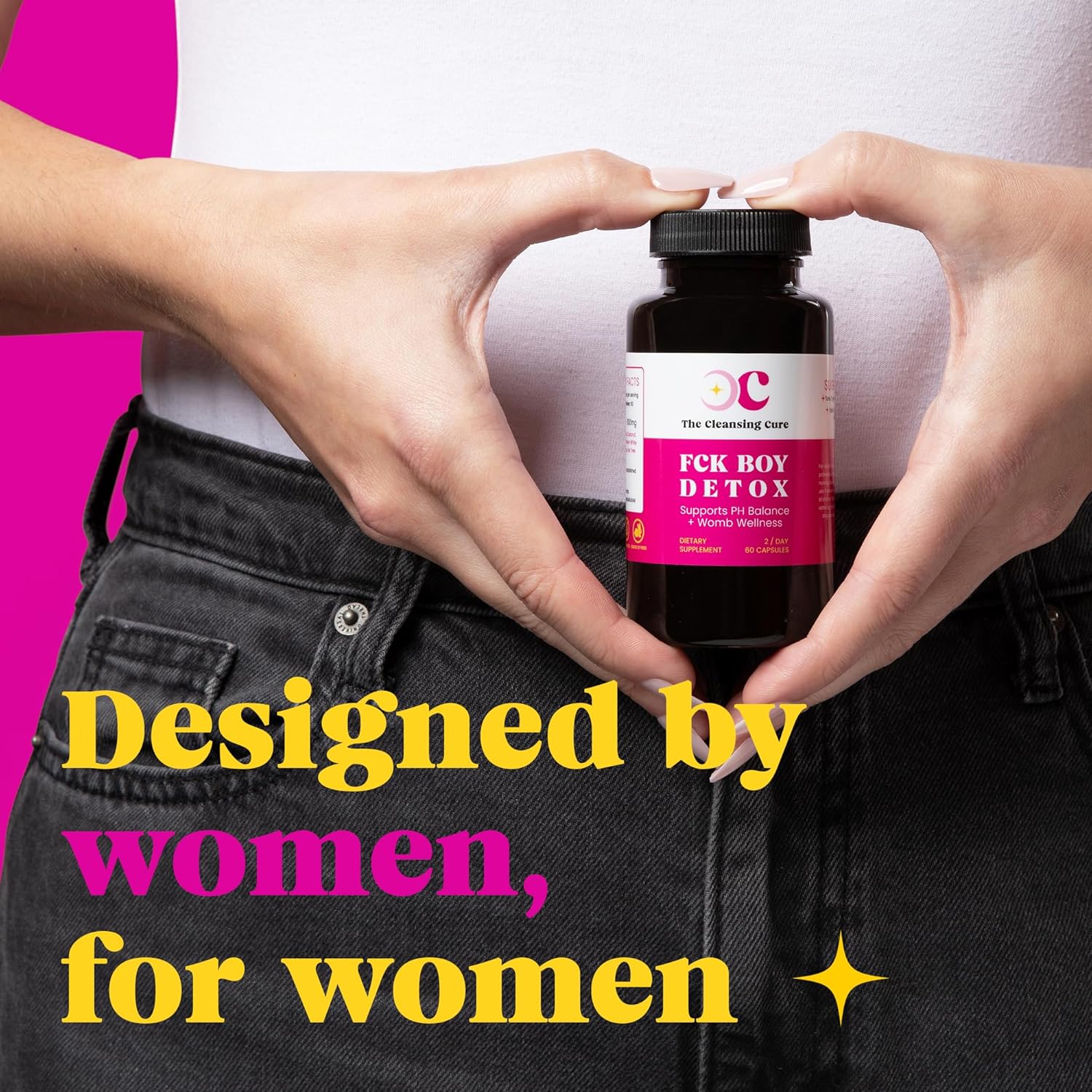 Women's Complete pH Balance Pills for Womb Cleansing & Vaginal Wellness - Vegan Supplement with Plant-Based Ingredients - 60 Capsules