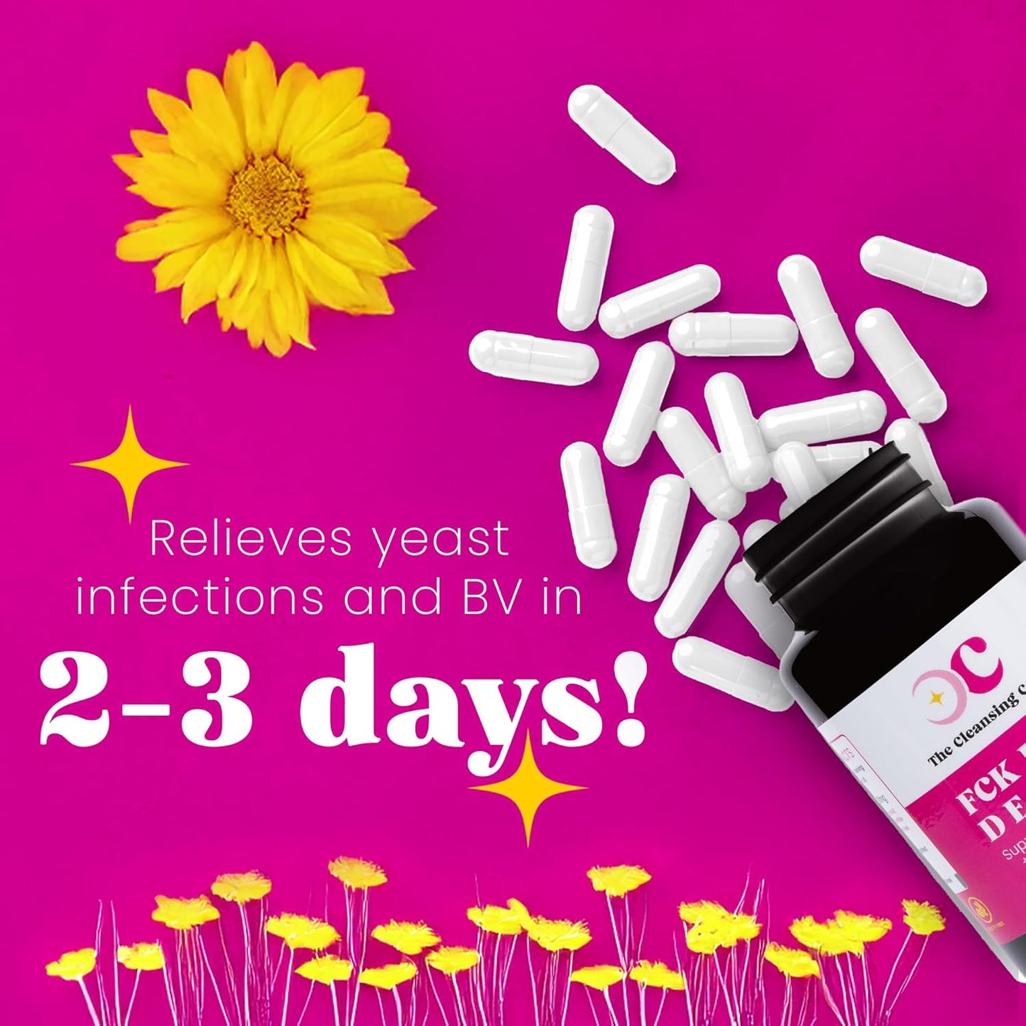 Women's Complete pH Balance Pills for Womb Cleansing & Vaginal Wellness - Vegan Supplement with Plant-Based Ingredients - 60 Capsules