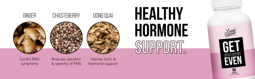 Women's Hormonal Balance Blend - Reduce Period & Menopause Symptoms - Cramp Relief, Mood Regulation - 90 Count