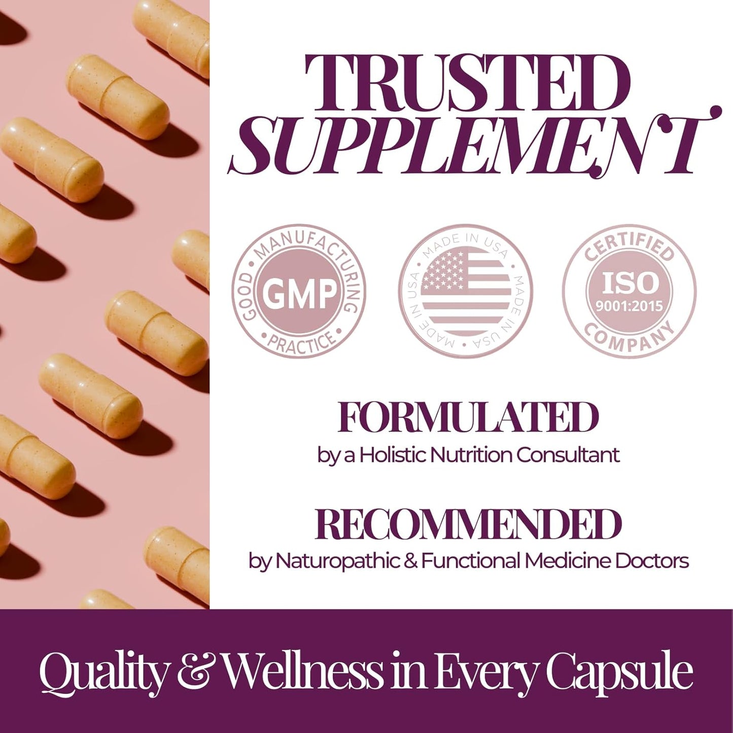 Women's Hormonal Birth Control Support Supplement - 14 Nutrients for Energy and Gut Health - 28 Servings