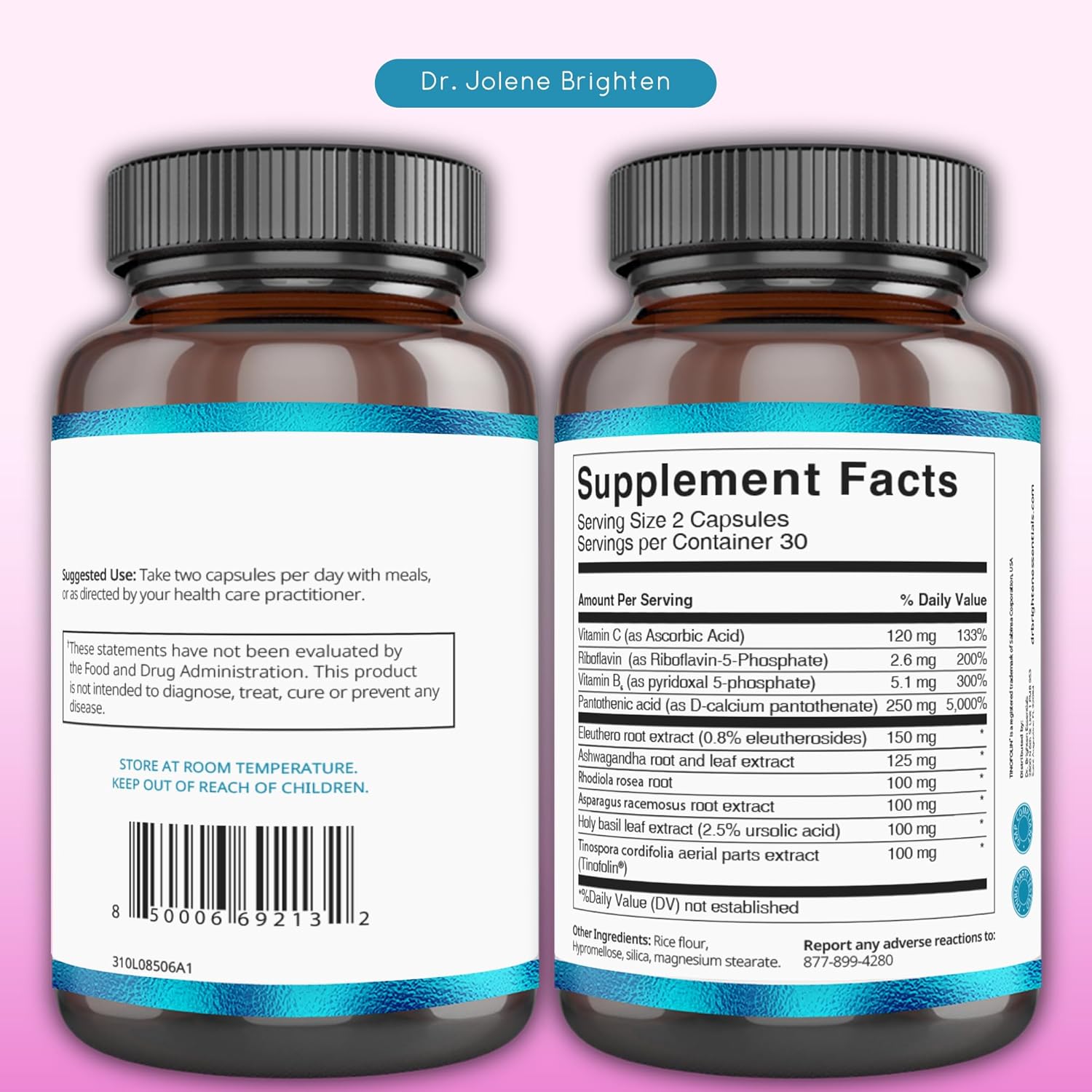 Women's Hormone Balance Kit with Adrenal Support and Saw Palmetto for PCOS by Dr. Brighten