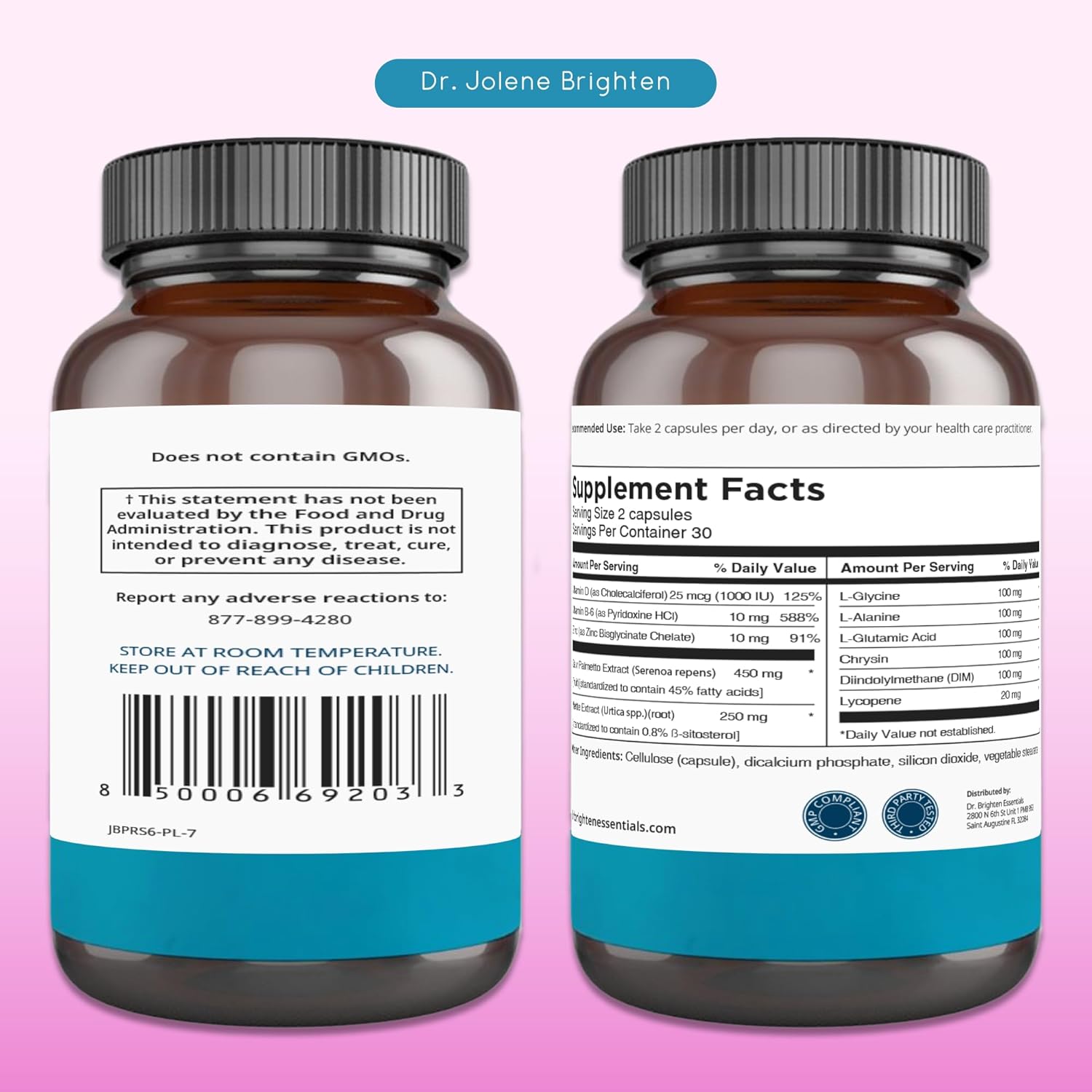 Women's Hormone Balance Kit with Adrenal Support and Saw Palmetto for PCOS by Dr. Brighten