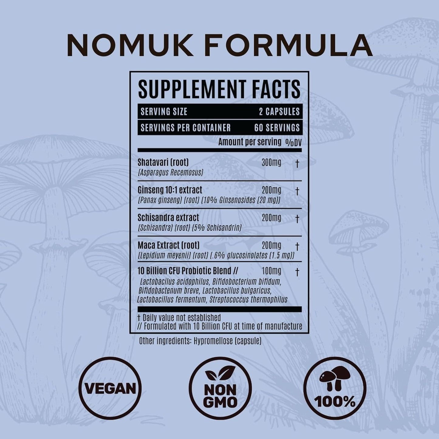 Women's Hormone Balance & Probiotic Supplement with Shatavari, Maca, Schisandra, Ginseng - 120 Capsules for Digestive & Immune Health