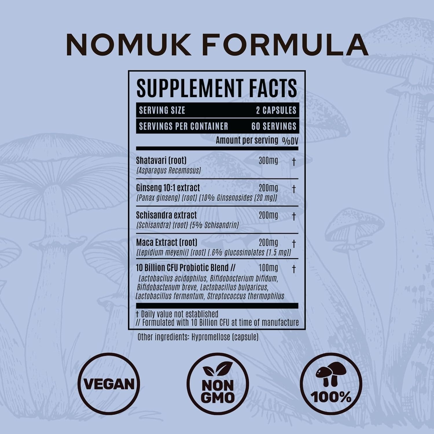 Women's Hormone Balance & Probiotic Supplement with Shatavari, Maca, Schisandra, Ginseng - 120 Capsules for Digestive & Immune Health
