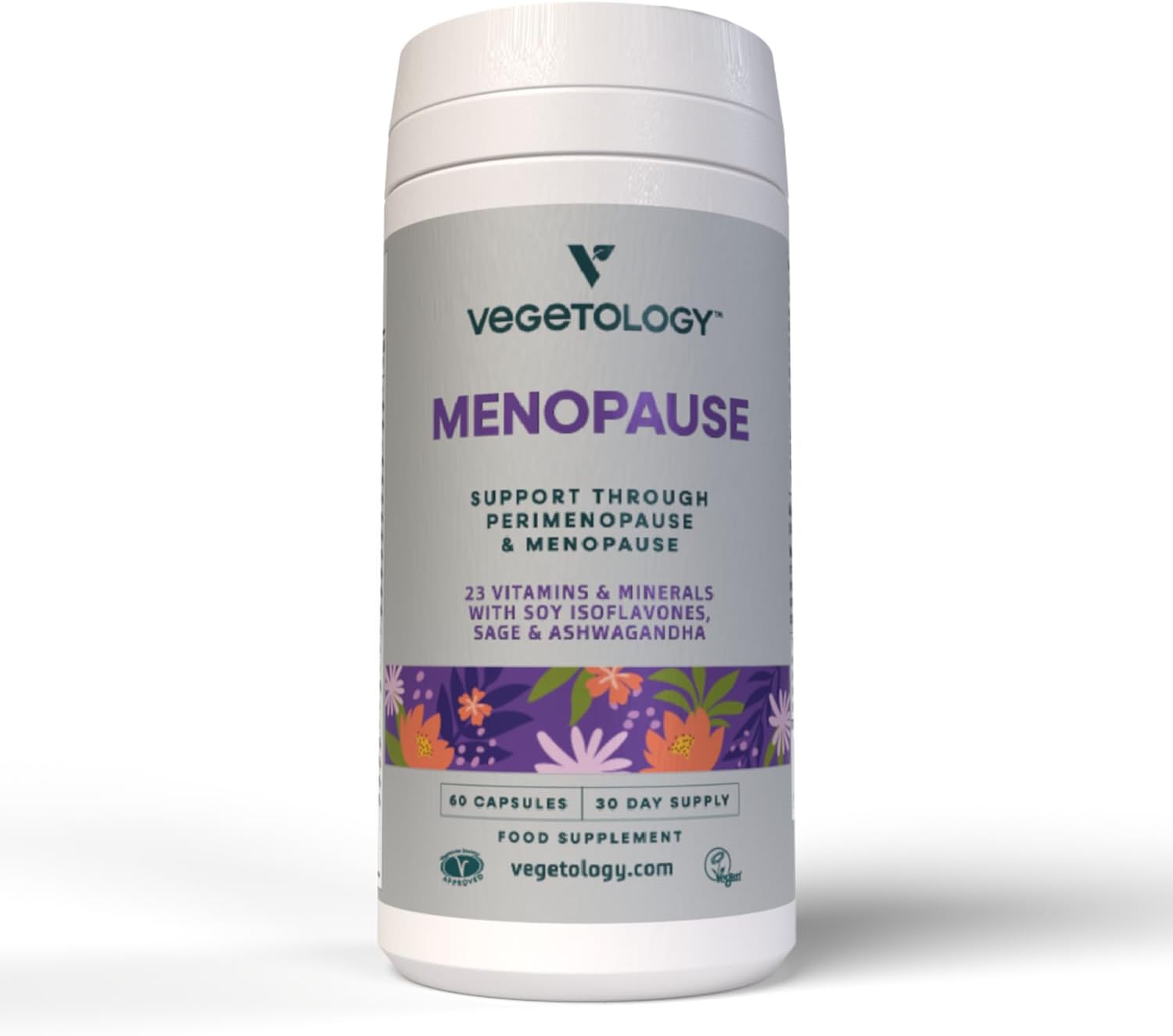 Women's Perimenopause and Menopause Support Supplements (60 Capsules) - Vegan Vitamins for Women - Natural Menopause Relief - Food Supplement for Women's Health