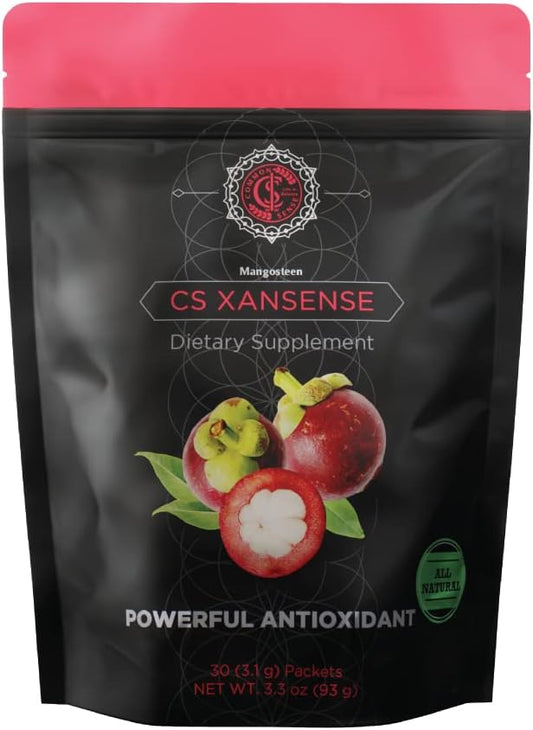 XanSense Immune System & Anti-oxidant Supplement with Mangosteen, Xanthones, Vitamin C - Sugar Free Energy Drink for Wellness