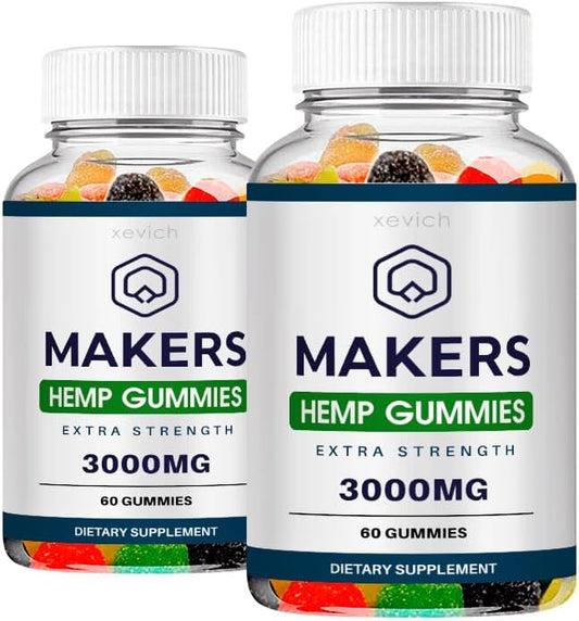 Xevich Makers metabolism booster Gummies - 2 Pack with 120 Gummies