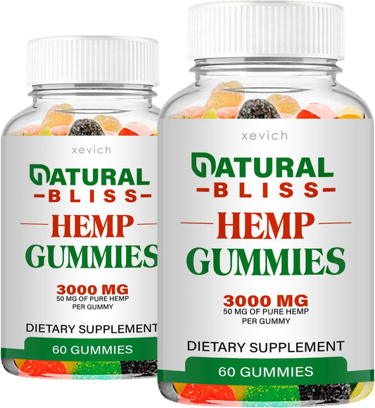 Xevich Natural Bliss metabolism booster Gummies - 2 Pack (120 Gummies) - All-Natural Formula