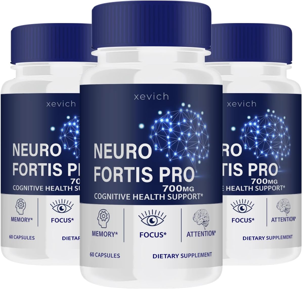 Xevich NeuroFortis Pro - Advanced Neuro Fortis Pro Pill Formula (180 Capsules, 3 Pack)