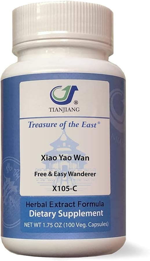 Xiao Yao Wan Herbal Supplement | 100 Capsules | All-Natural East Asian Herbal Blend for Relaxation and Wellness