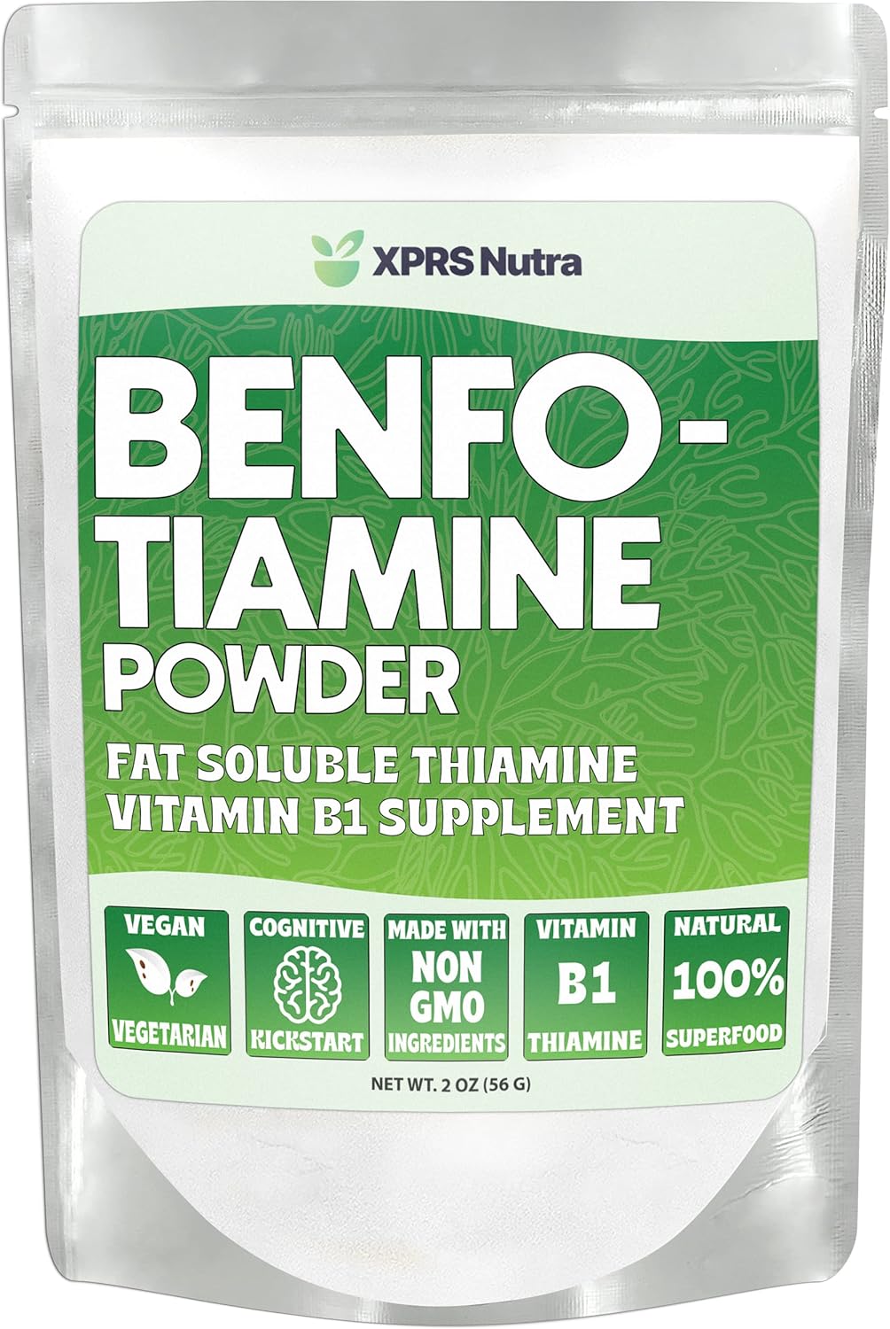 XPRS Nutra Benfotiamine (Thiamine) - Enhanced Fat-Soluble Vitamin B1 for Cognitive and Heart Health - Vegan-Friendly Liquid Supplement (2 oz)
