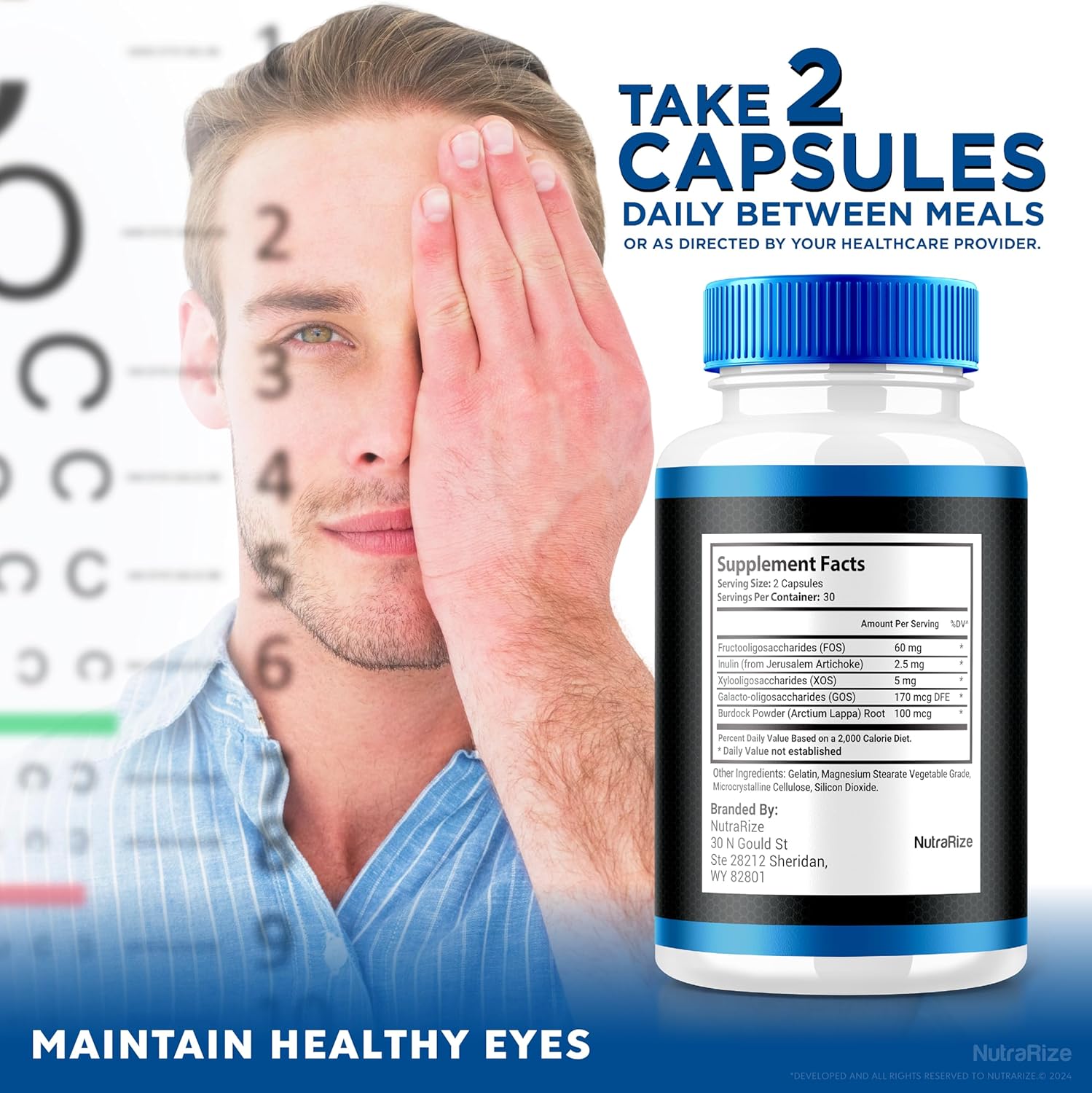 XVision Optics Night Vision Capsules - All Natural Supplement for Eye Health, 60 Tablets to Protect Eyesight, Optical Vitamins Support Formula