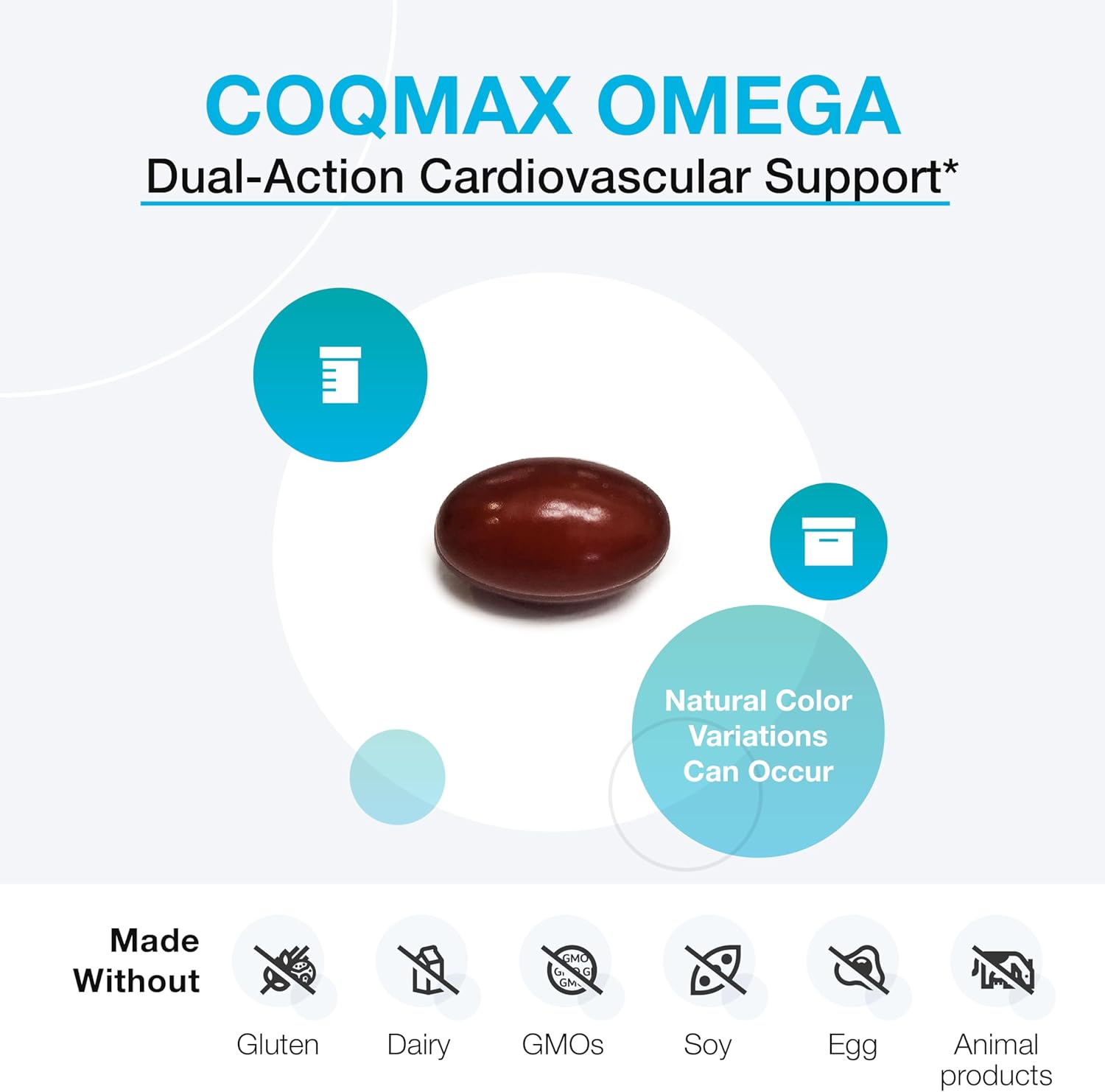 XYMOGEN CoQmax Omega 50 mg Softgels - CoQ10 and Fish Oil Omega 3 Supplement for Heart Health - Enhanced Absorption Formula (120 Count)