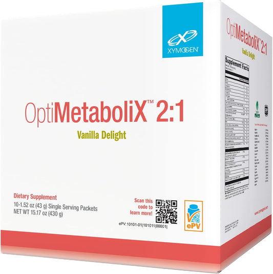 XYMOGEN OptiMetaboliX - Vegan B12 and Folate Metabolism Supplement - Cinnamon Vanilla Delight (10 Servings)