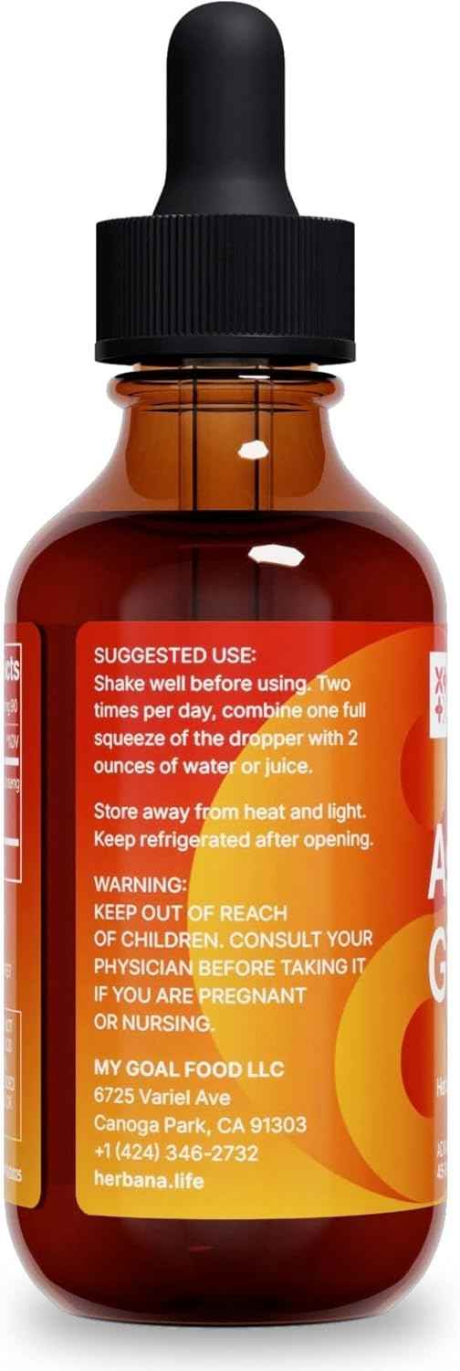 Yang Asian Red Ginseng 2 oz Liquid Extract - Natural Panax Ginseng for Energy, Cognitive Performance & Focus - Immune System and Vitality Support Liquid Tincture - High Potency - 45-Day Supply