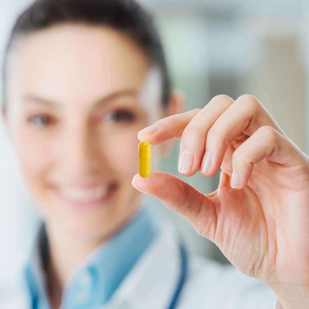 Yellow Gelatin Empty Capsules Size 00 - 500 Count - Beef Gel Caps for DIY Pills - Halal Certified