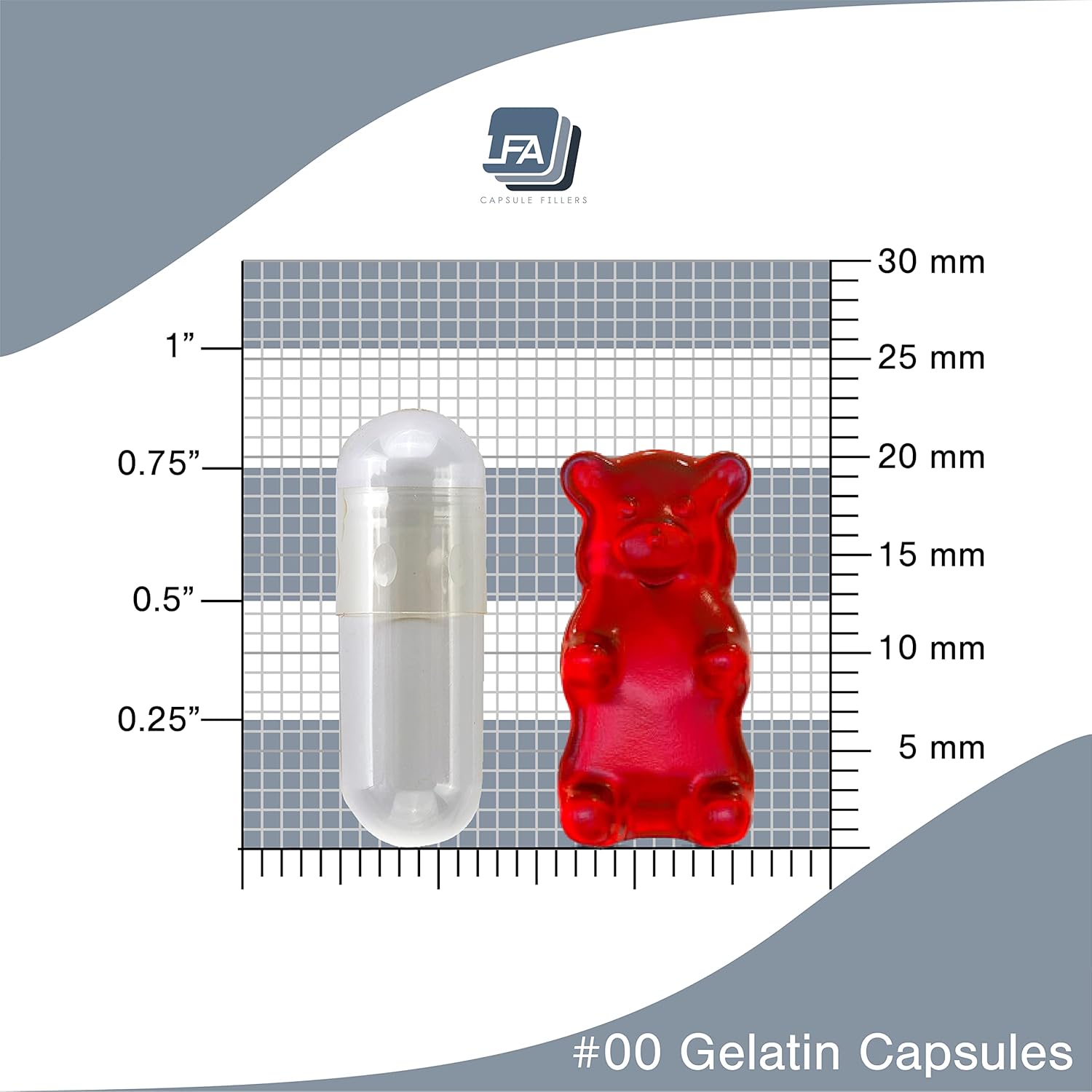 Yellow Gelatin Empty Capsules Size 00 - 500 Count - Beef Gel Caps for DIY Pills - Halal Certified