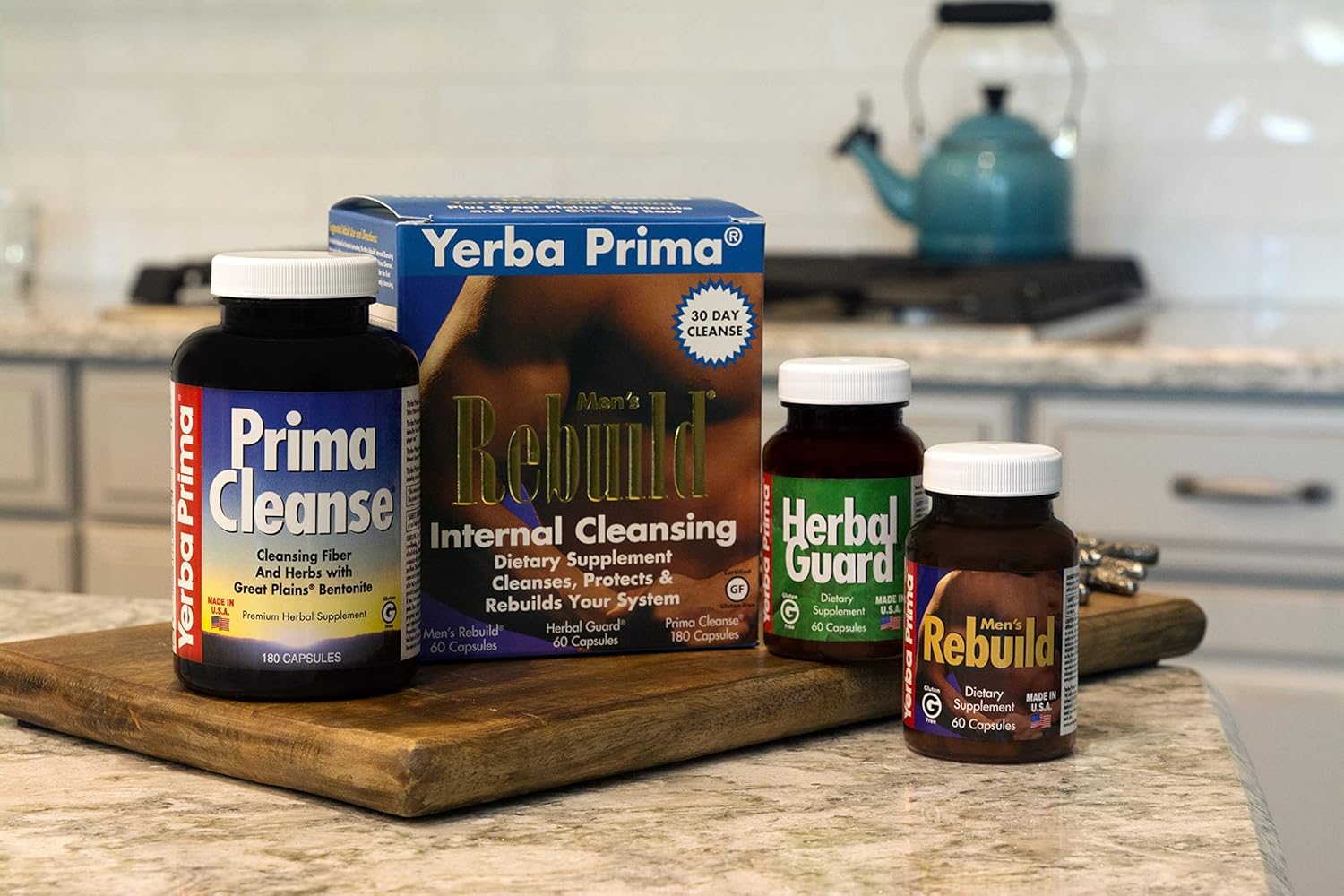 Yerba Prima Men's Internal Cleansing Dietary Supplement Kit - Pack of 2, Cleanse and Protect Your Body