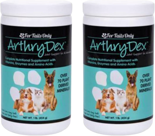 YOUNGEVITY Arthrydex Complete Nutritional Supplement for Pets - Vitamins, Probiotics, Enzymes for Healthy Bones & Joints - 2 lb Canister Pack