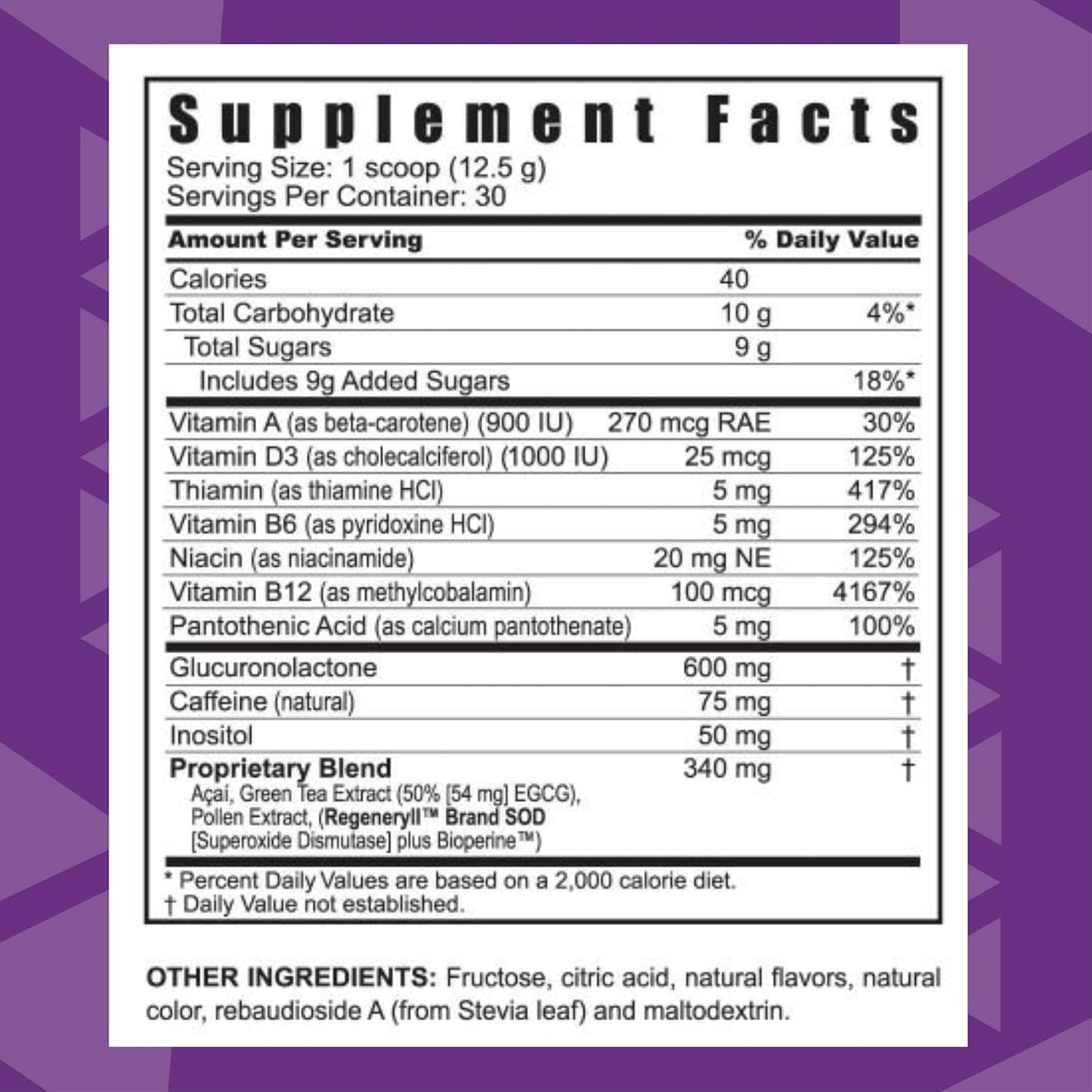 Youngevity Pollen Burst Plus Gushing Grape Flavor - Natural Energy and Immune Support Supplement