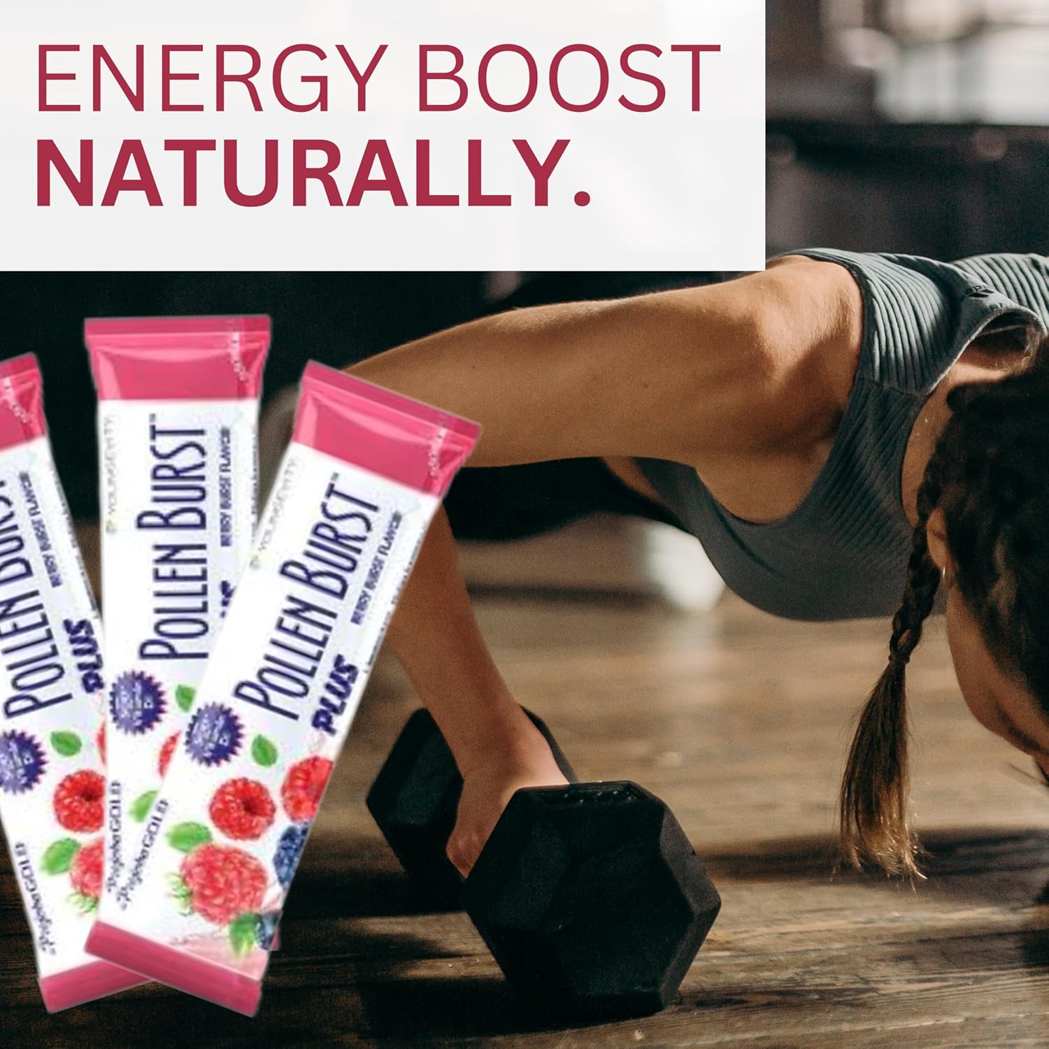 Youngevity Strawberry Acai Pollen Burst Energy Drink - 30 Count Box